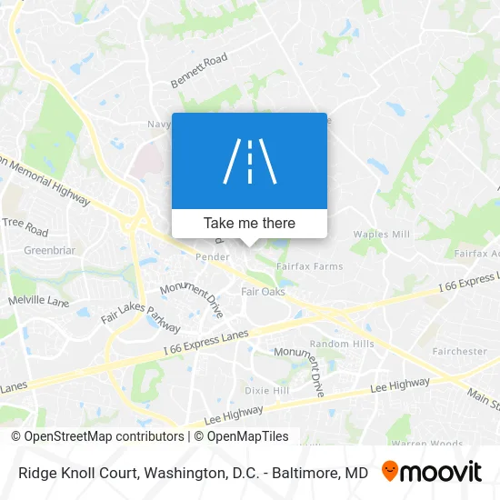 Ridge Knoll Court map
