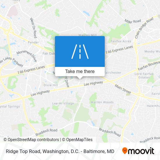 Ridge Top Road map