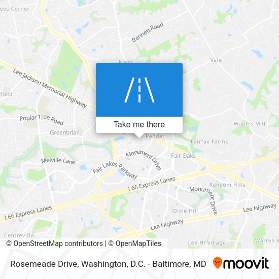 Rosemeade Drive map