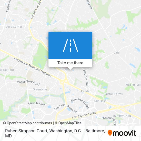 Ruben Simpson Court map