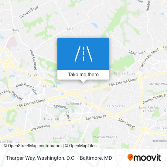 Tharper Way map