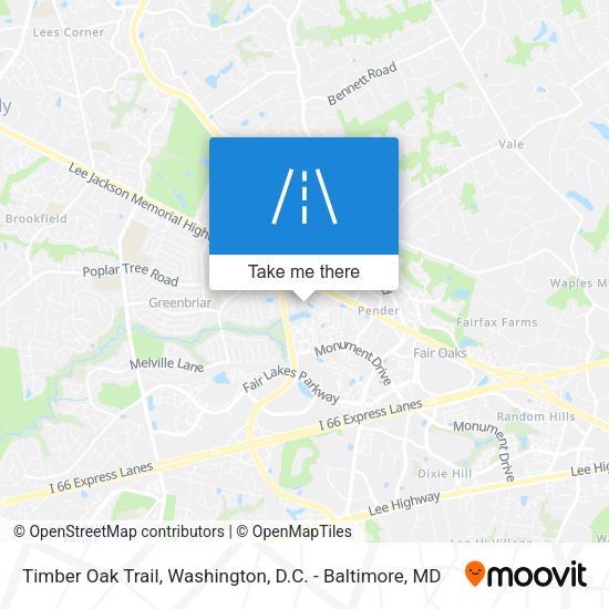 Timber Oak Trail map