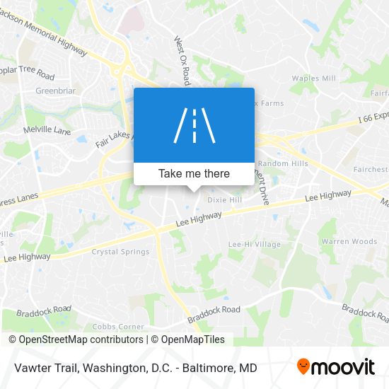 Vawter Trail map