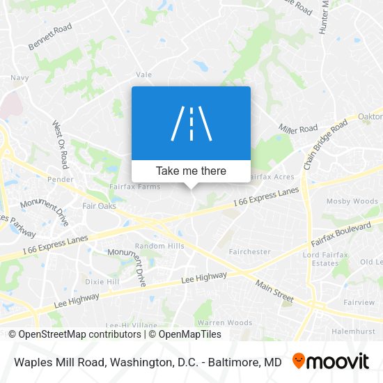 Mapa de Waples Mill Road
