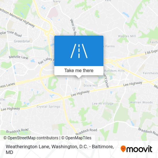Mapa de Weatherington Lane