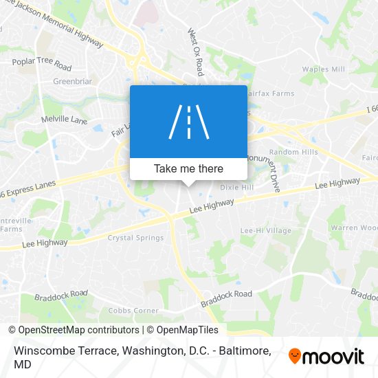 Mapa de Winscombe Terrace