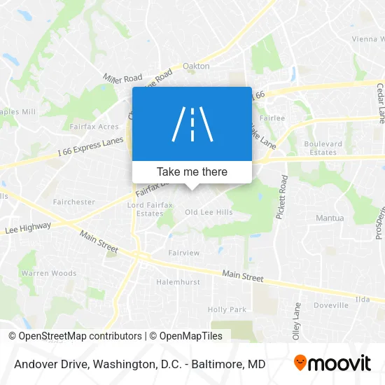 Andover Drive map