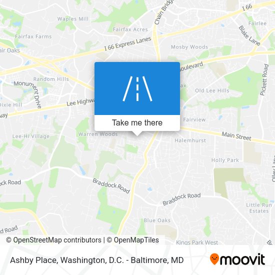 Ashby Place map
