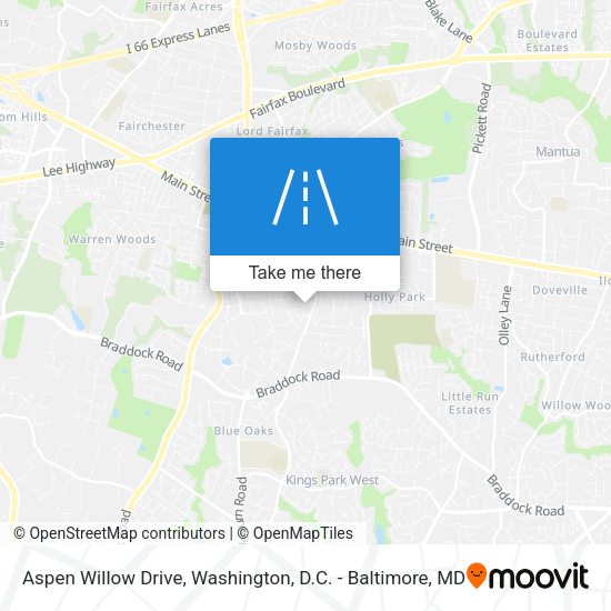 Mapa de Aspen Willow Drive