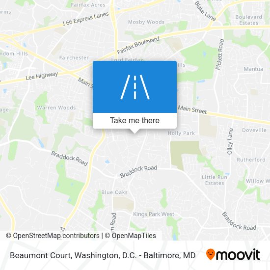 Mapa de Beaumont Court