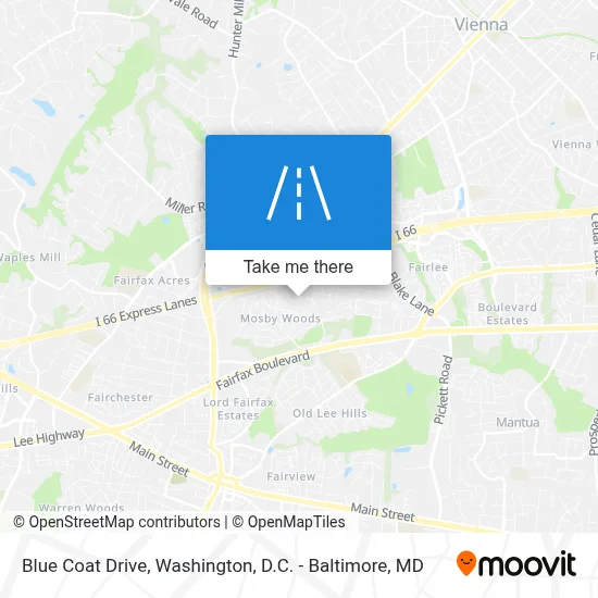 Blue Coat Drive map