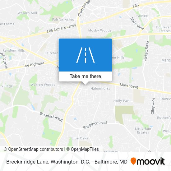 Breckinridge Lane map