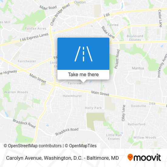 Carolyn Avenue map