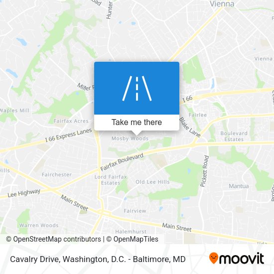 Cavalry Drive map