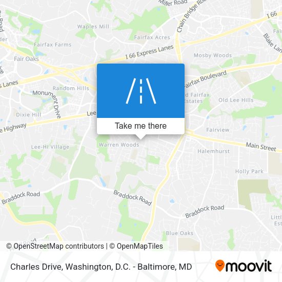 Charles Drive map