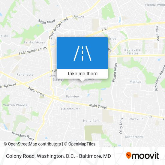 Mapa de Colony Road