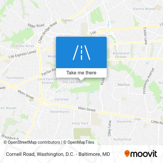 Mapa de Cornell Road