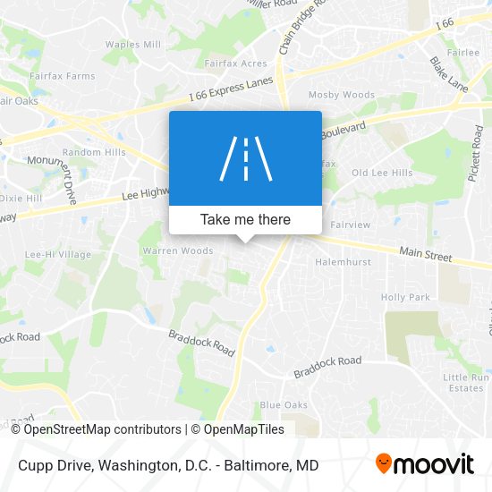 Cupp Drive map