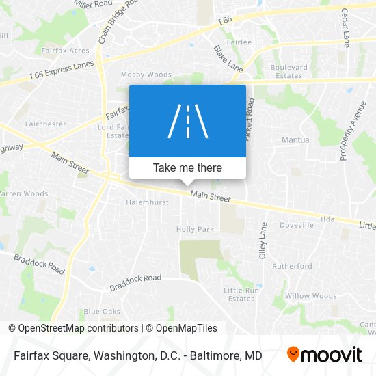 Mapa de Fairfax Square