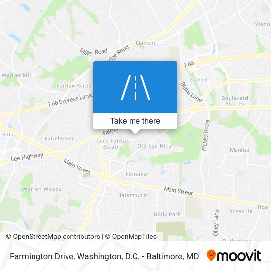 Farmington Drive map