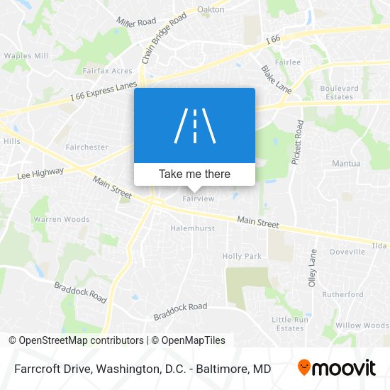 Mapa de Farrcroft Drive