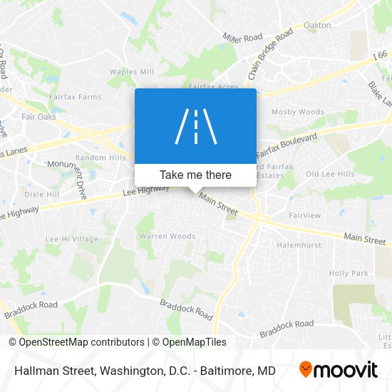 Hallman Street map
