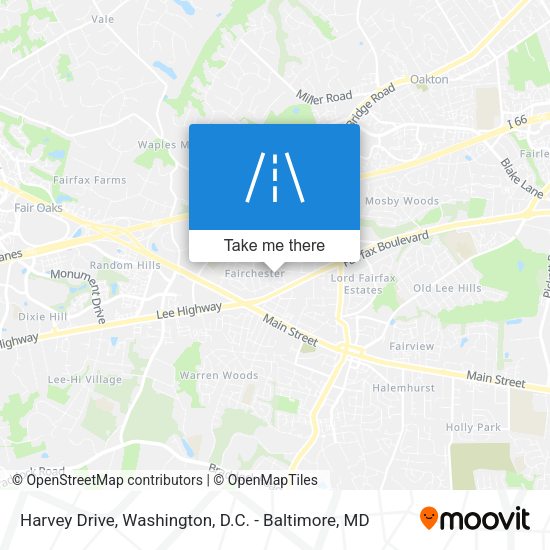 Harvey Drive map