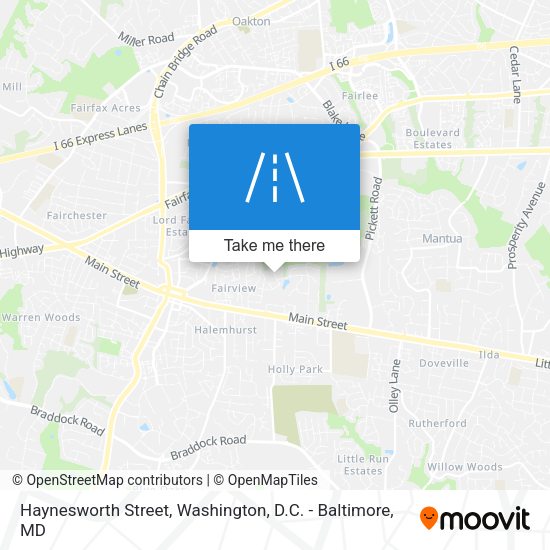 Mapa de Haynesworth Street