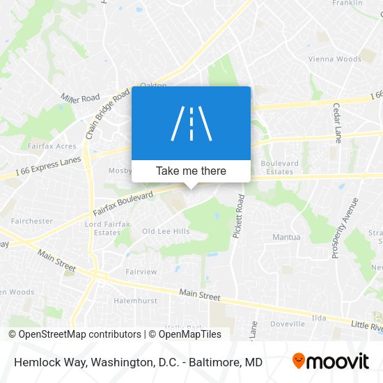 Hemlock Way map