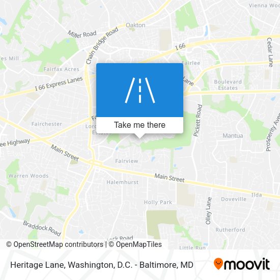 Heritage Lane map