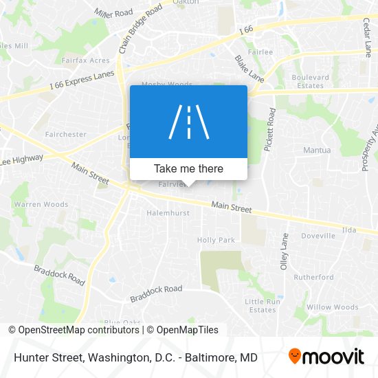 Mapa de Hunter Street