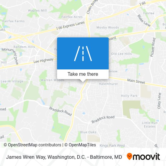 Mapa de James Wren Way