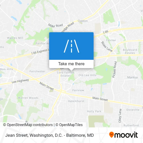 Jean Street map