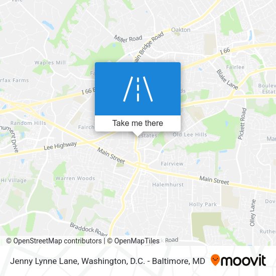 Jenny Lynne Lane map
