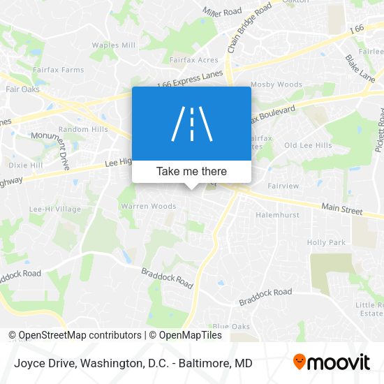Joyce Drive map