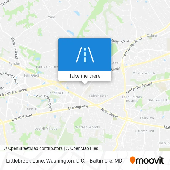 Littlebrook Lane map