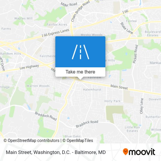 Main Street map