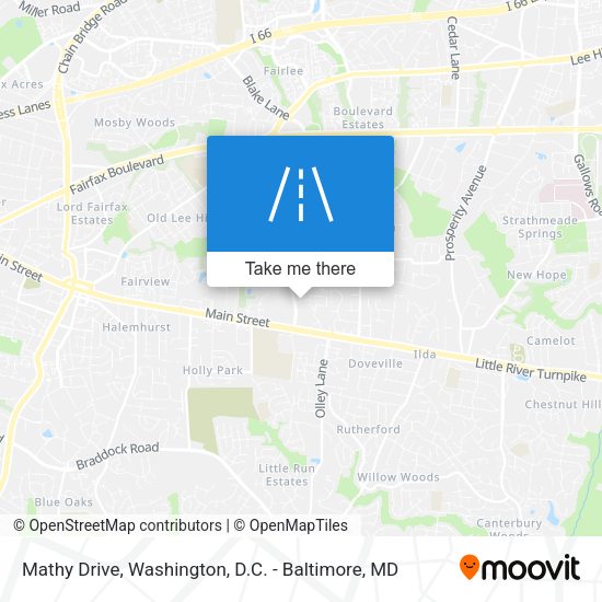 Mathy Drive map