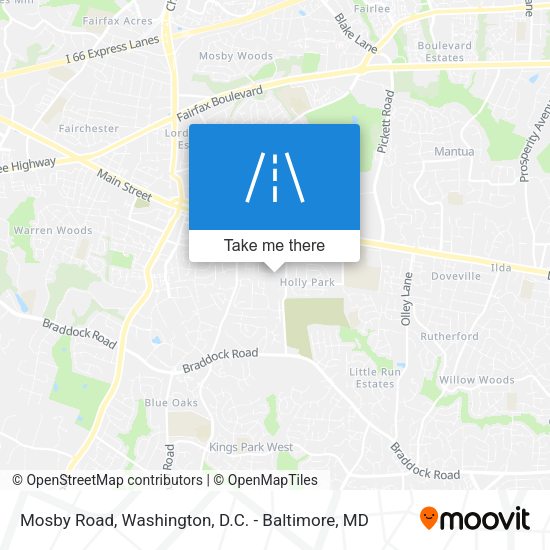 Mapa de Mosby Road