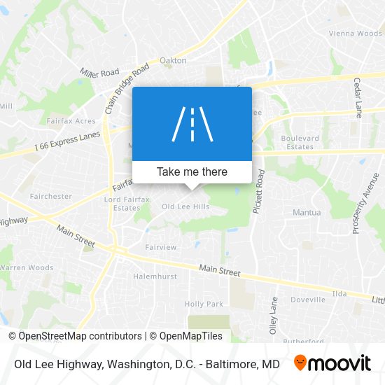 Old Lee Highway map