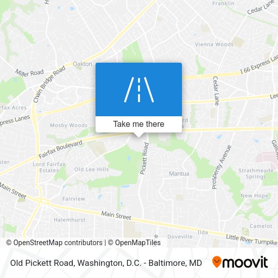 Old Pickett Road map