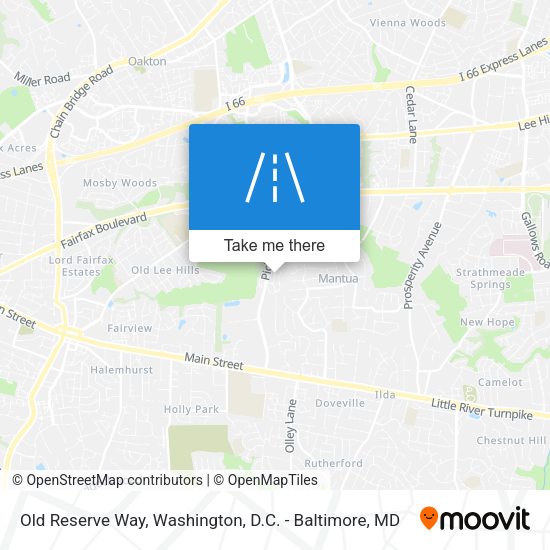 Mapa de Old Reserve Way