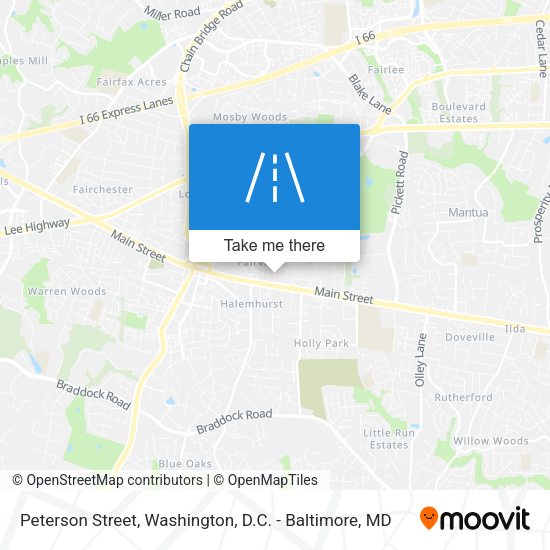 Mapa de Peterson Street