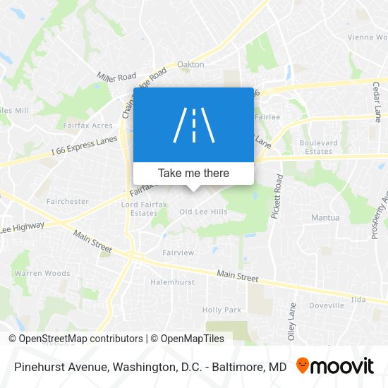 Pinehurst Avenue map