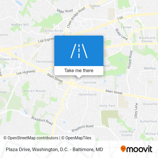 Plaza Drive map
