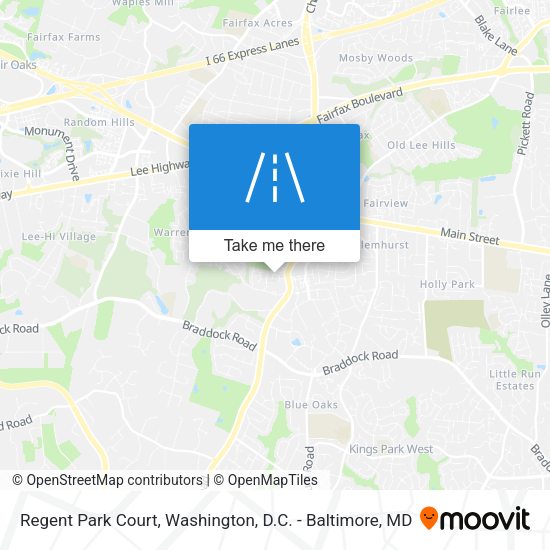 Mapa de Regent Park Court