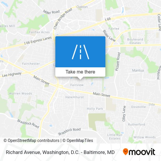 Richard Avenue map