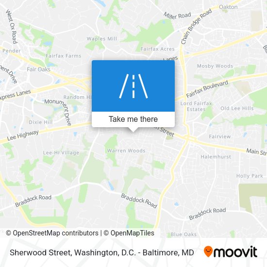 Sherwood Street map
