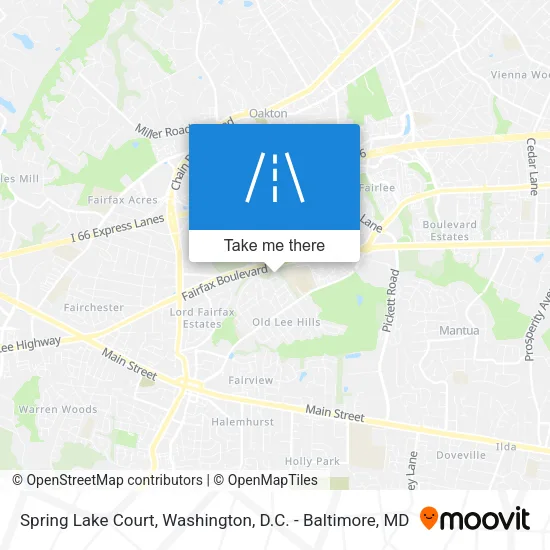 Spring Lake Court map