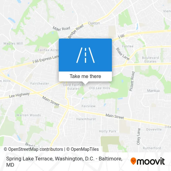 Spring Lake Terrace map